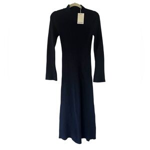 Esprit Elegant Navy Long Sleeve Dress